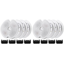 8x Kattenwaterfilters voor Fontein 67oz/2L Actieve Koolfilter met Voorfiltersponzen voor Waterfontein voor Huisdieren