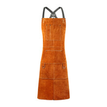 Professional Welding Apron Make Of Thick Leather Flame-42x24in