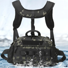 Mens Fishing Bag Hiking Vest Backpack Utility Sports Molle Outdoor Camping Fanny Pack Travel Single Duffel Bag