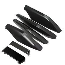 6Pcs/Set Black Roof Rack Bar Rail End Protection Cover Shell for Land Prado Fj120 LC120 2003-2009
