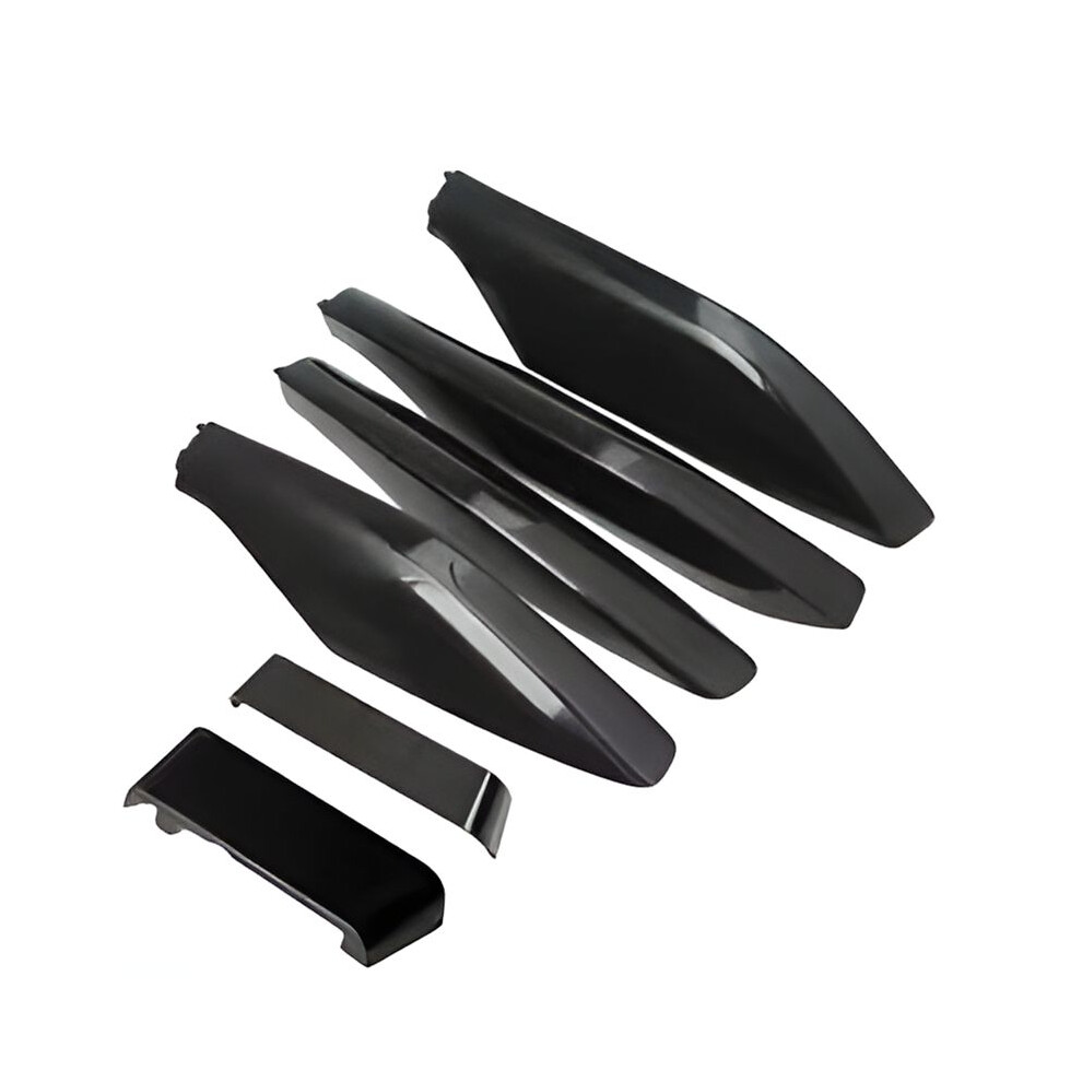 6Pcs/Set Roof Rack Bar Rail End Protection Cover Shell For Land Prado Fj120 Lc120 2003-2009 Black 6031300609772