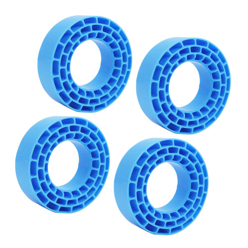 Pneus intérieurs solides en Silicone, 4 pièces, pour-Bleu