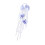 Bouquet de fleurs de mariée Phalaenopsis blanc éternel,-Violet 1