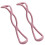 Sangle d'exercice en caoutchouc en forme de 8, bande-Rose 1