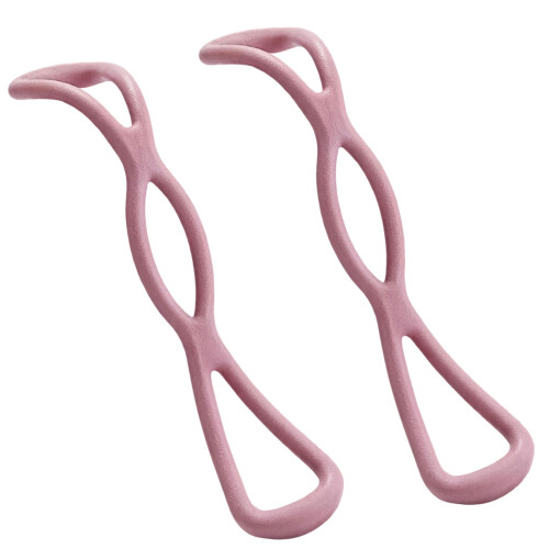 Sangle d'exercice en caoutchouc en forme de 8, bande-Rose