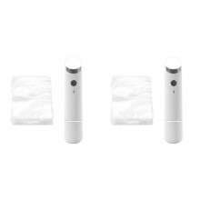 2 Ensemble de Scelleuse Sous Vide Compacte pour Aliments, Puissante Machine de Scelleuse Sous Vide Portative, Économiseur de Repas, Scelleuse