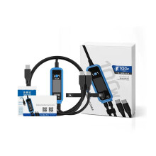 Câble de chargement USB C multifonction 1 à 2, 100W, charge