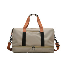 Capacious Active Carryall With Reinforced Stitching For-Khaki