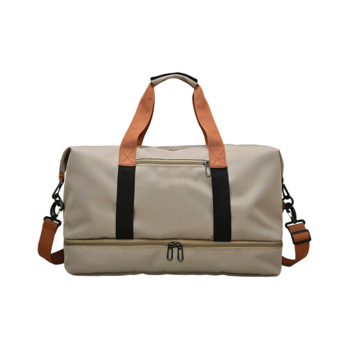 Capacious Active Carryall With Reinforced Stitching For-Khaki