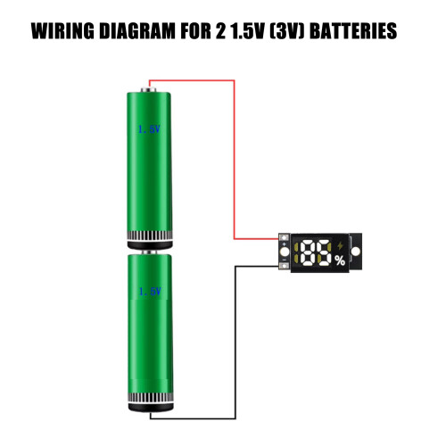 1/2/5Pcs Battery Level Indicator Tester LED Digital Display-2 2