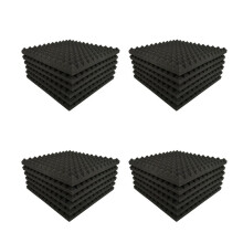 48 Pack Pyramid Shape Soundproof Foam Sound Proof Padding Treatment Panel for Echo Bass Insulation