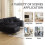 (Black) Sectional U-Shaped Chenille Fabric 6 Seater Sofa 9