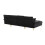 (Black) Sectional U-Shaped Chenille Fabric 6 Seater Sofa 12