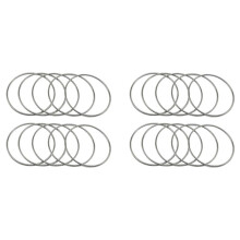 24 Stuks 4 Inch Zilveren Metalen Ringen Hoepels Macrame Ring voor Dromenvangers, Macrame en Doe-Het-Zelf-Ambachten