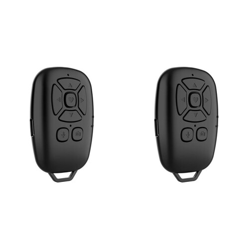 2X  Remote Control Selfie Camera Shutter Release Mobile Phone Button E-Book Turn Page Photo Wireless Controller