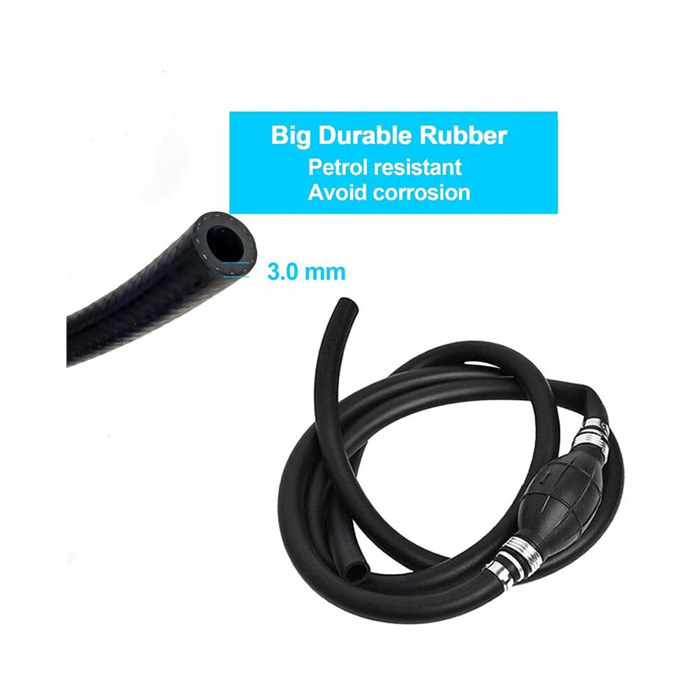 3/8 Inch 6Ft Boat Fuel With Primer Bulb Nylon Braided Fuel Assembly 3/8Inch 10Mm Hose Universal Fuel 4713498815129