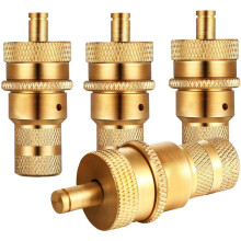 4 Stuks Offroad Messing Bandenontluchtingsmachine Kit Automatische 6-30Psi Band Bandenspanningsventiel Deflators Ontluchtingsventiel