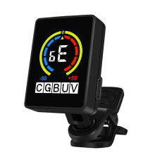 USB-Oplaadbare Gitaarstemmer voor Akoestische Elektrische Gitaar en Basgitaar Clip- Tuner LCD-Scherm Gitaarstemmeraccessoires