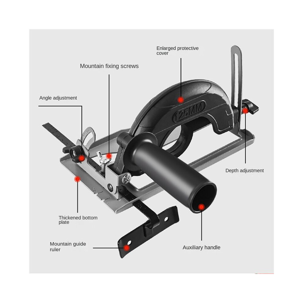 Hand Angle Grinder Converter To Cutter 40Mm Depth Adjustable Grinder Bracket To Cutting Woodworking Table Tool 4711154063051
