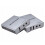 Extensor KVM Compatível com  1080P Via Ethernet RJ45 CAT5E/6 de 60 M com Suporte para Mouse e Teclado, Plugue UE 1