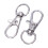 10pcs silver hooks 12mm x 30mm swivel trigger 1