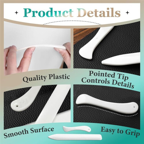 20 Pcs Bone Folder Tool - Plastic Bone Folder Paper for Card Making, Leather Cards, DIY Handmade Burnishing, Bookbinding