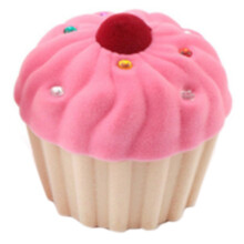 Mooie Taart Geschenkdoos Houder Sieraden Doos Fluwelen Trouwring Doos voor Oorbellen Ketting Display & Verpakking, Roze