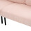 (Pink) Modern Upholstered 3-Seater Sofa with Side Pockets & Armrests 7