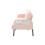 (Pink) Modern Upholstered 3-Seater Sofa with Side Pockets & Armrests 9