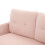 (Pink) Modern Upholstered 3-Seater Sofa with Side Pockets & Armrests 13