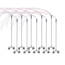 10 Stuks 2Led-Straatlantaarn 1:100 Ho-Schaal Straatlantaarnlandschap -Lantaarnpaal voor Zandtafel Model 2