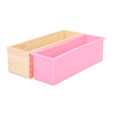 1200G Diy Soap Wooden Soap Mold Box Silicone Liner Rectangular Loaf Swirl Soap Mold Tool Diy Soap Candle Mold Mold Making Tool