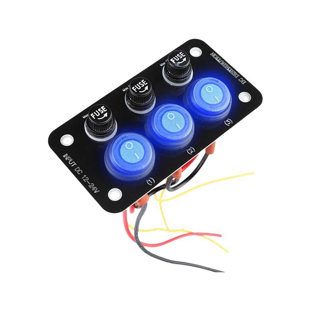 12V-24V Led Marine Boat Rocker Panel With 10A Fuse For Car, Marine, Rv, Truck 6032129695564