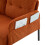 (Orange) Modern Upholstered 3-Seater Sofa with Side Pockets & Armrests 10