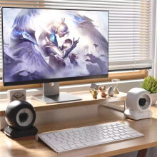 Magnetic Fluid Audio, Pickup, Ambient Desktop Ornament Stereo Sound for Gamers Desktop Stand Black