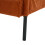 (Orange) Modern Upholstered 3-Seater Sofa with Side Pockets & Armrests 11