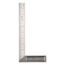 Longueur de 25cm Regle d'acier inoxydable de 90 degres en L
