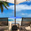 Sun Shelter Side Table with Reinforced Frame Camping Gear-Blue 4