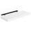 Wall-Mounted Floating Shelf, White Textured Wall Shelf, Single-Panel Mounting Shelf, Wall-Mounted Storage Rack B 1