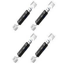 4X 5-In-1 Multifunctional OTG Card Reader Micro- /  Card / USB Reader Support TF Android Type-C Phone / Computer