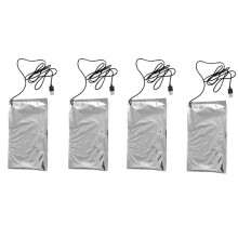 4X Buitengereedschap USB-Thermostaat Warmtebehoud Plaattas Lunchbord Voedselzak Verwarmer Melk Thermische Warmerzak