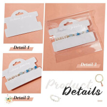 200 Pcs Bracelet Display Cards Jewelry Display Hanging Card Bracelet Packaging Necklace Cards with Bags,White