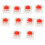10Pcs Plastic For  Red 3 Pin MX RGB Mechanical  Keyboard Replacement 1