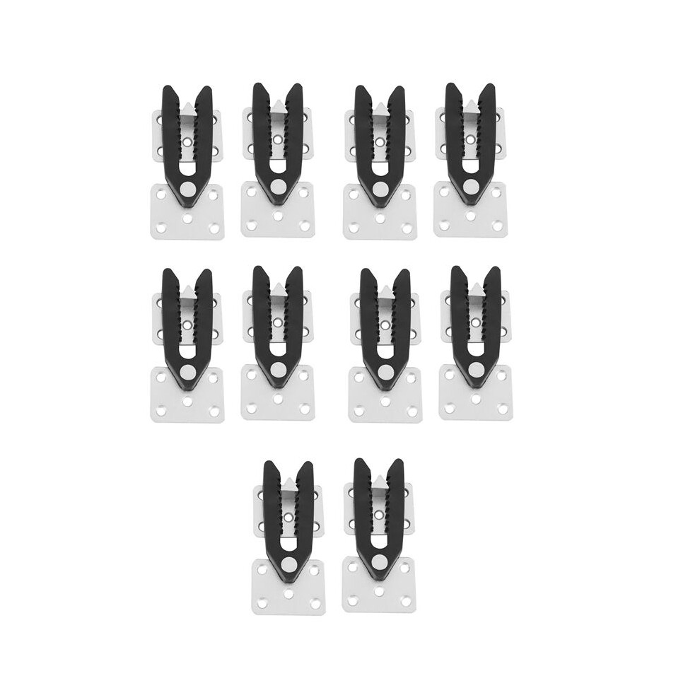 10 Pcs Sofa Couch Sectional Furniture Connector Joint Snap Alligator Style 6031978973786