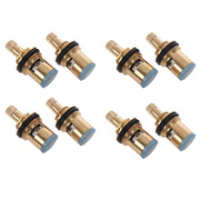 8 Pcs 1/2 Inch 20 Teeth Ceramic Tap Cartridge Disc Quarter Turn Valve Replacement Hot Cold