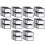 140 Pcs Sublimation Patches Blank Fabric Ironing Rectangular Blank Patches Fabric Repair Patches for Clothes, Hats 1