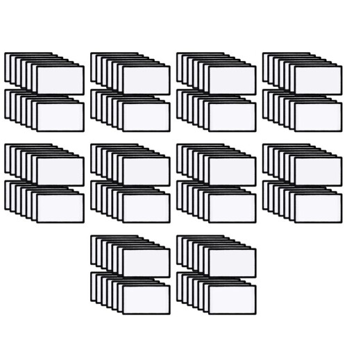 140 Pcs Sublimation Patches Blank Fabric Ironing Rectangular Blank Patches Fabric Repair Patches for Clothes, Hats