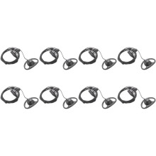 8X 2 Pin Erweiterte D Form Klipp Ohr Ptt Headset Ohrhörer Mikrofon für  2 Wege Funkgeräte Gp88S Gp300 Gp68 Gp2000 Gp88 Gp3188 Cp040 Cp1200 A8
