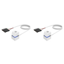 2X 2M Portable LED Lights Computer Desktop PC External Start Power /Off Button Extension Cable, Light