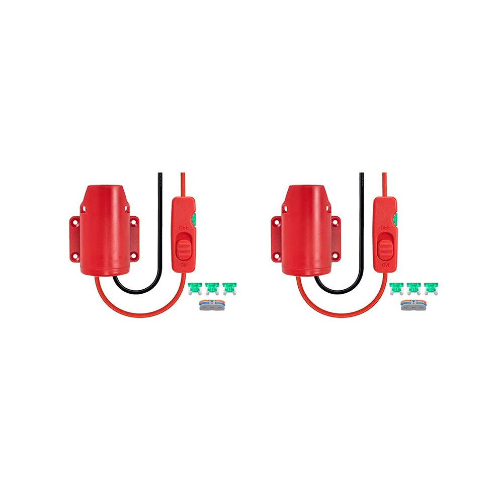 2X Power Wheel Adapter For 12V M12 Battery Adapter Battery Converter Kit With Fuse & Wire Terminals 4711140824260